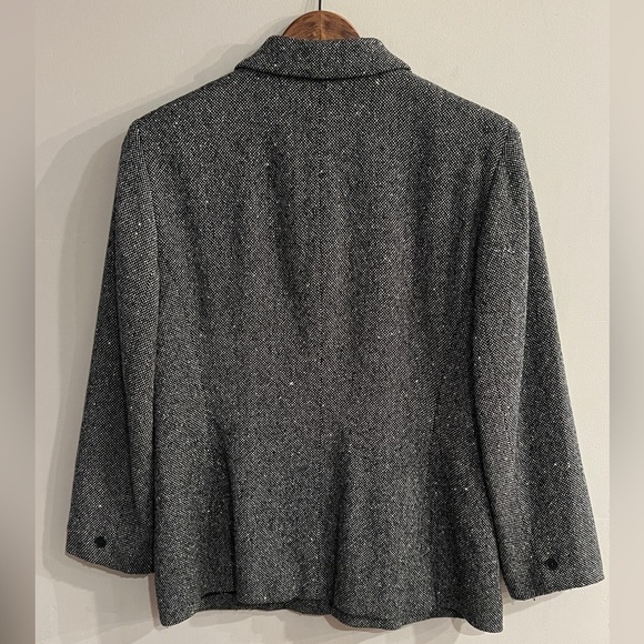 JONES NEW YORK Women’s Dark Gray Wool Blend Jacket Size 6 - Picture 2 of 4